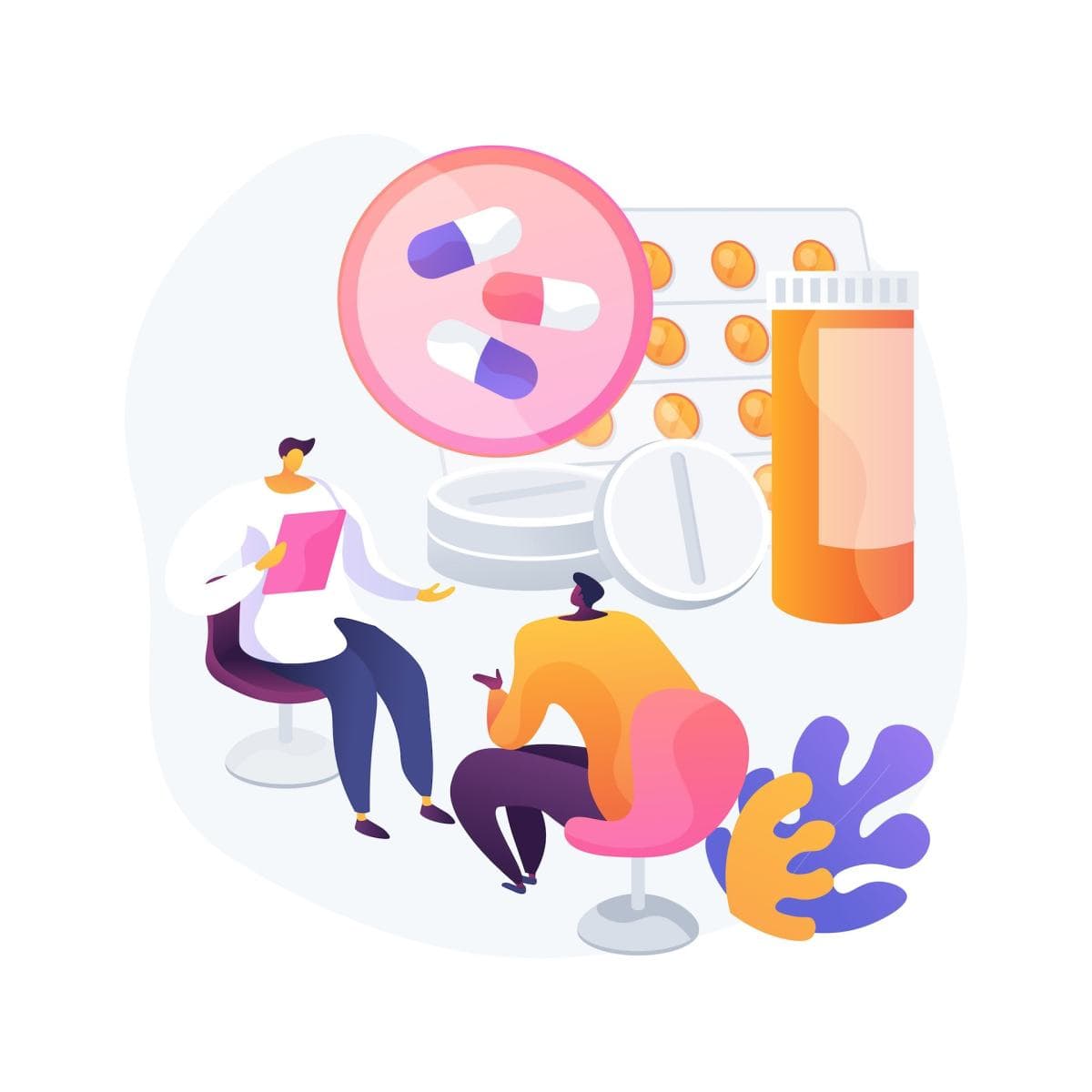 Drug monitoring abstract concept vector illustration. protect yourself from medication errors
