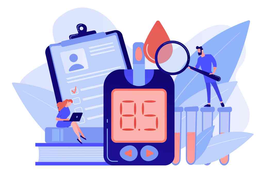 Diabetes mellitus concept vector illustration.