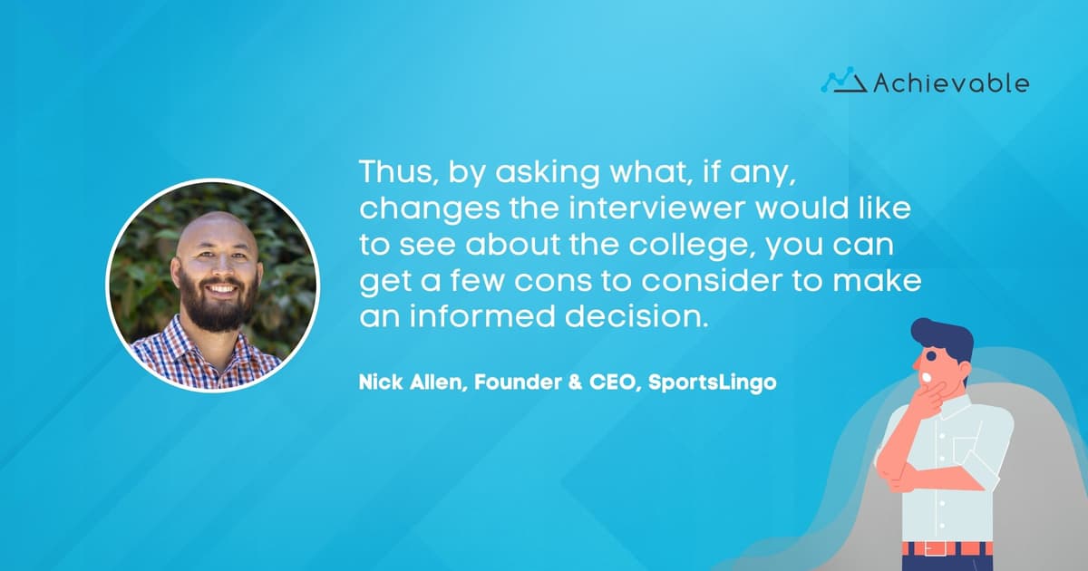 Nick Allen – Pullquote – Achievable