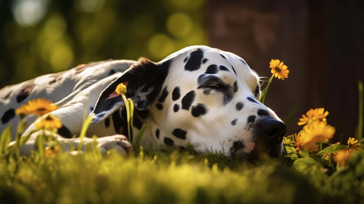 cute-dog-sleeping-ai-generated